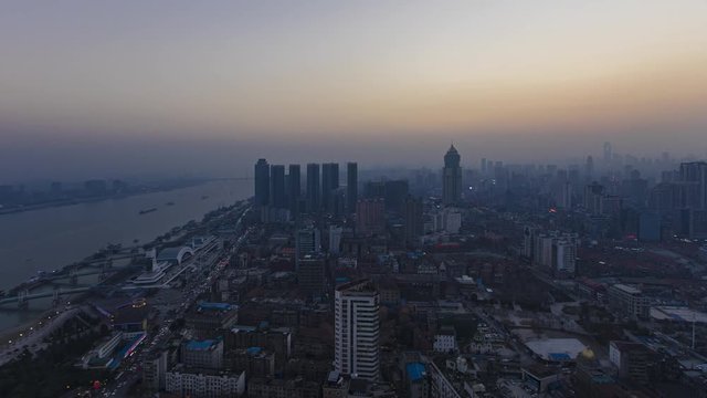 Cityscape along Yangtze River 