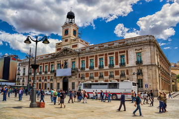 Naklejka premium Madrid, Puerta del Sol