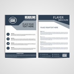Brochure Design, Flyer Template, Size A4, Vector, Illustration