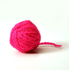 A tangle of red thread