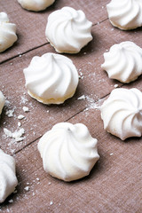 small spiral meringues - shallow depth of field