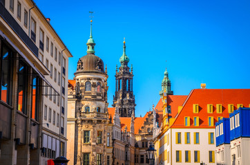 Architecture of old Dresden, Saxony, Germany