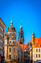 Fototapeta na wymiar Architecture of old Dresden, Saxony, Germany