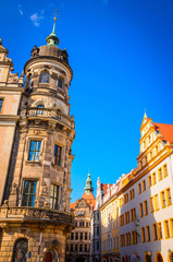 Architecture of old Dresden, Saxony, Germany