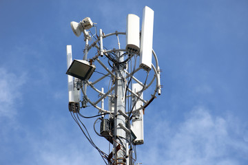 mobile phone communication repeater antenna. Mobile phone network antenna.