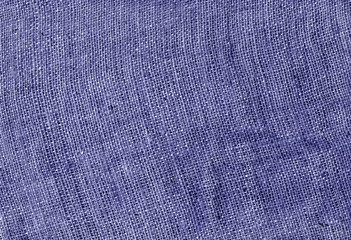 blue hessian sack cloth texture.