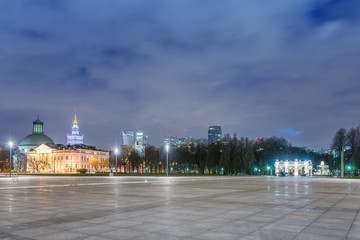 Cityscape of Warsaw, Poland