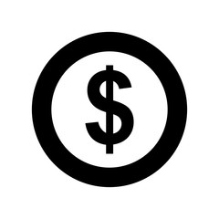 Fototapeta premium coin money isolated icon vector illustration design