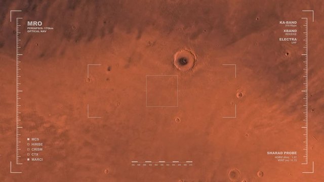 MRO mapping flyover of Diacria Region, Mars. Clip loops and is reversible. Scientifically accurate HUD. Data: NASA/JPL/USGS 