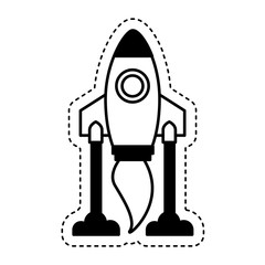 rocket launcher isolated icon vector illustration design