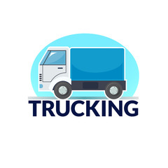 Trucking logo vector illustration
