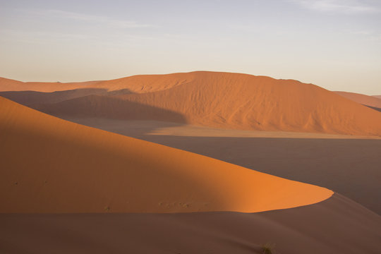 Amazing sunrise in Namib desert. © Gornyakova