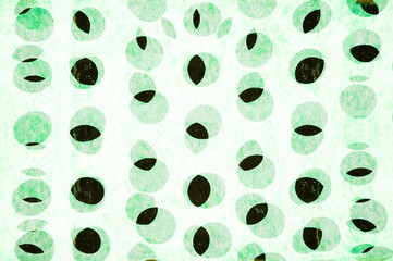 Classic sixties retro abstract wallpaper in green