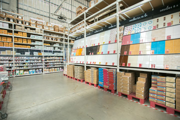 Hardware tools in the Bangkok hardware store in the center of the city.