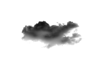 Dark clouds on white background