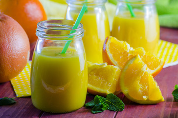 Naklejka na ściany i meble fresh orange juice