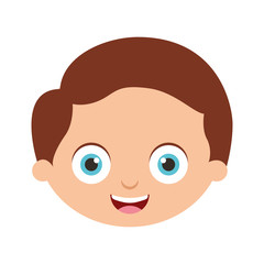 cute little boy character vector illustration design