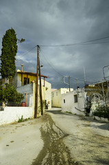 Fototapeta na wymiar Greece, crete, homes in Agia Deka village