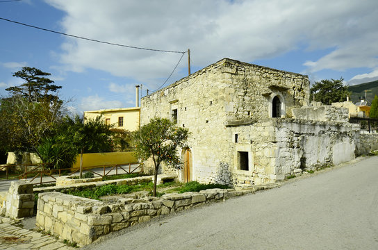 Greece, crete, homes in Agia Deka village