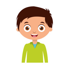 cute little boy character vector illustration design