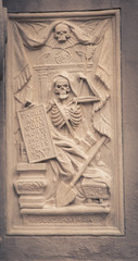religious statue skeleton 