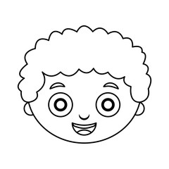 cute little boy character vector illustration design
