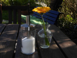 Warten auf den Cappuccino