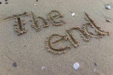 The end of summer in sand
