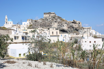 Fototapeta na wymiar Historic village on Santorini Island, Greece