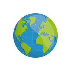 Isolated earth world icon vector illustration graphic design