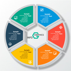 Abstract 3D Paper Infographics