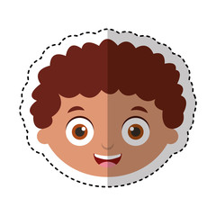 cute little boy character vector illustration design