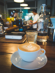 Hot Latte coffee