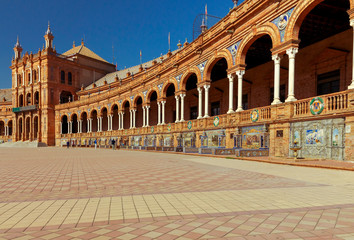 Seville. Spanish Square or Plaza de Espana.