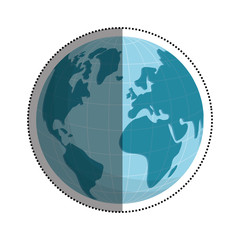 Isolated earth world icon vector illustration graphic design