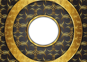 Golden vintage background.blank for message or text.Certificate.