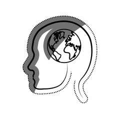 Isolate earth world icon vector illustration graphic design