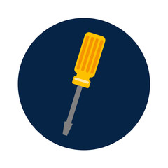 screwdriver tool isolated icon vector illustration design