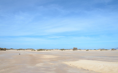 Parque Natural de las Dunas de Corralejo en Fuerteventura, Islas Canarias