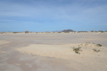 Parque Natural de las Dunas de Corralejo en Fuerteventura, Islas Canarias