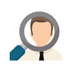 Find a job concept icon vector illustration graphic design