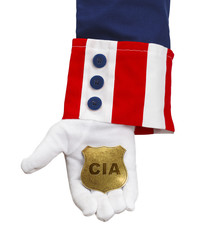 Uncle Sam CIA Badge - obrazy, fototapety, plakaty