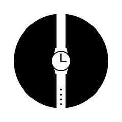 masculine hand watch icon vector illustration design