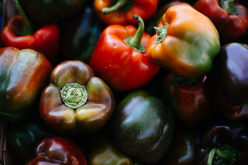 Close up of bell peppers