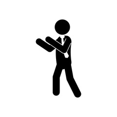 Businessman executive pictogram icon vector illustration graphic design