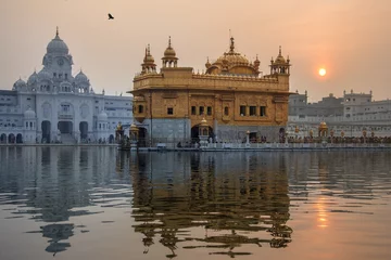 Fotobehang India Golden Temple of Amritsar - Pubjab - India