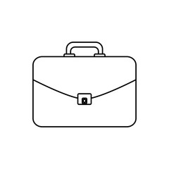 Business briefcase isolated icon vector illustration graphic design