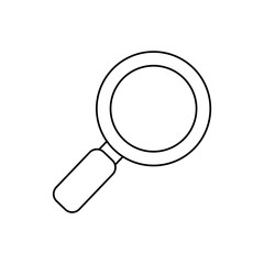 Magnifying glass isolated icon vector illustration graphic design