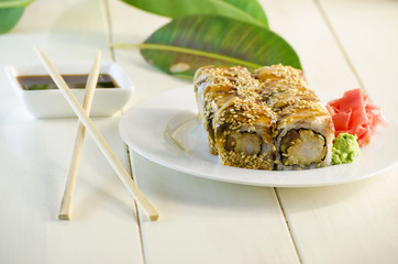 sushi with eel
