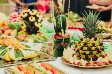 Catering Food Wedding Event fruits